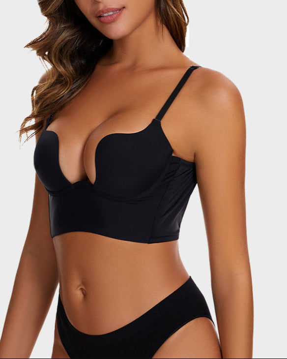 Low Cut U-Shaped Backless Bra