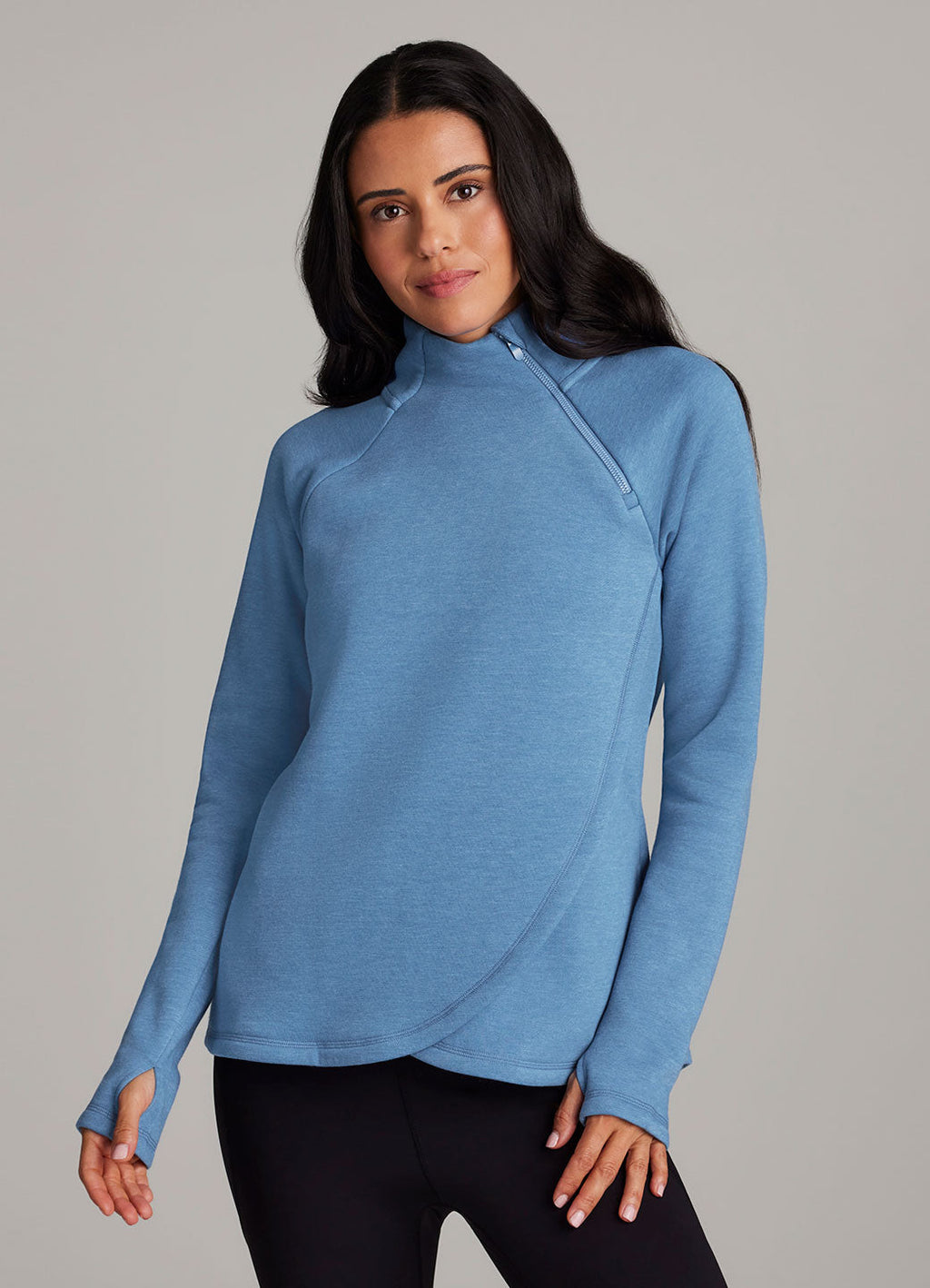 Ready To Roll Fleece Mock Neck Pullover
