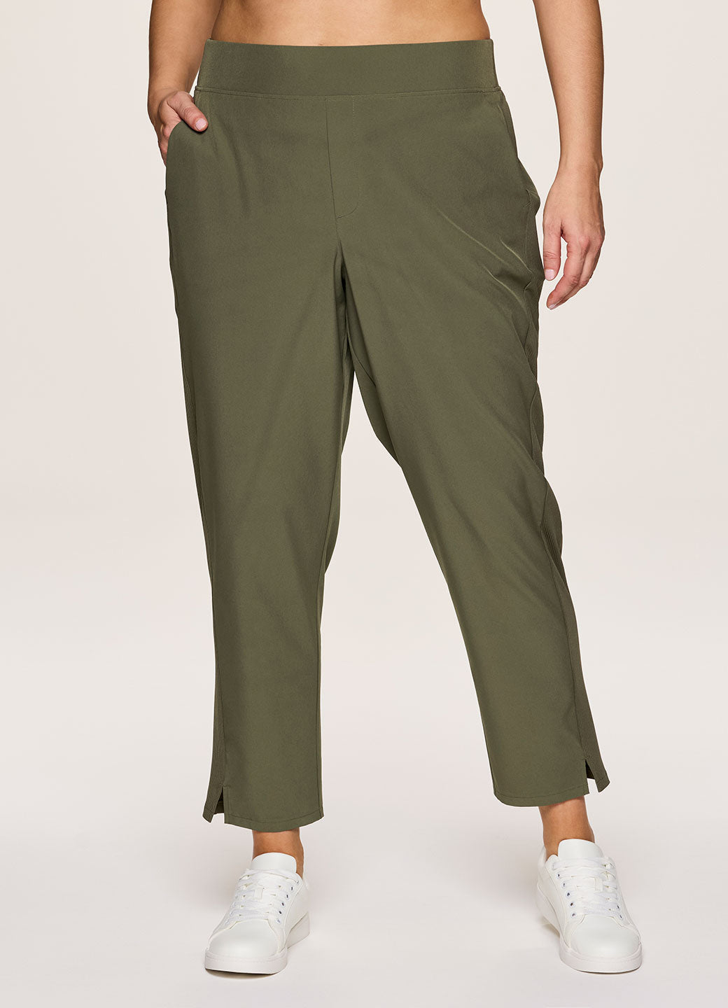 Plus City Stretch Ribbed Ankle Pant