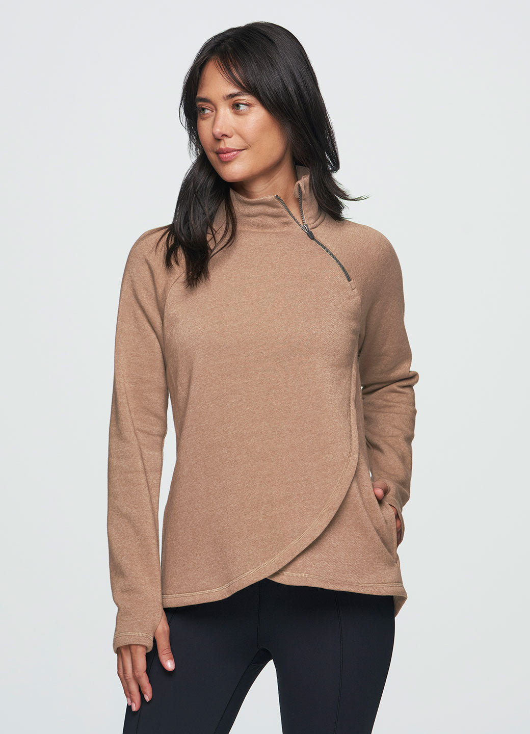 Ready To Roll Fleece Mock Neck Pullover