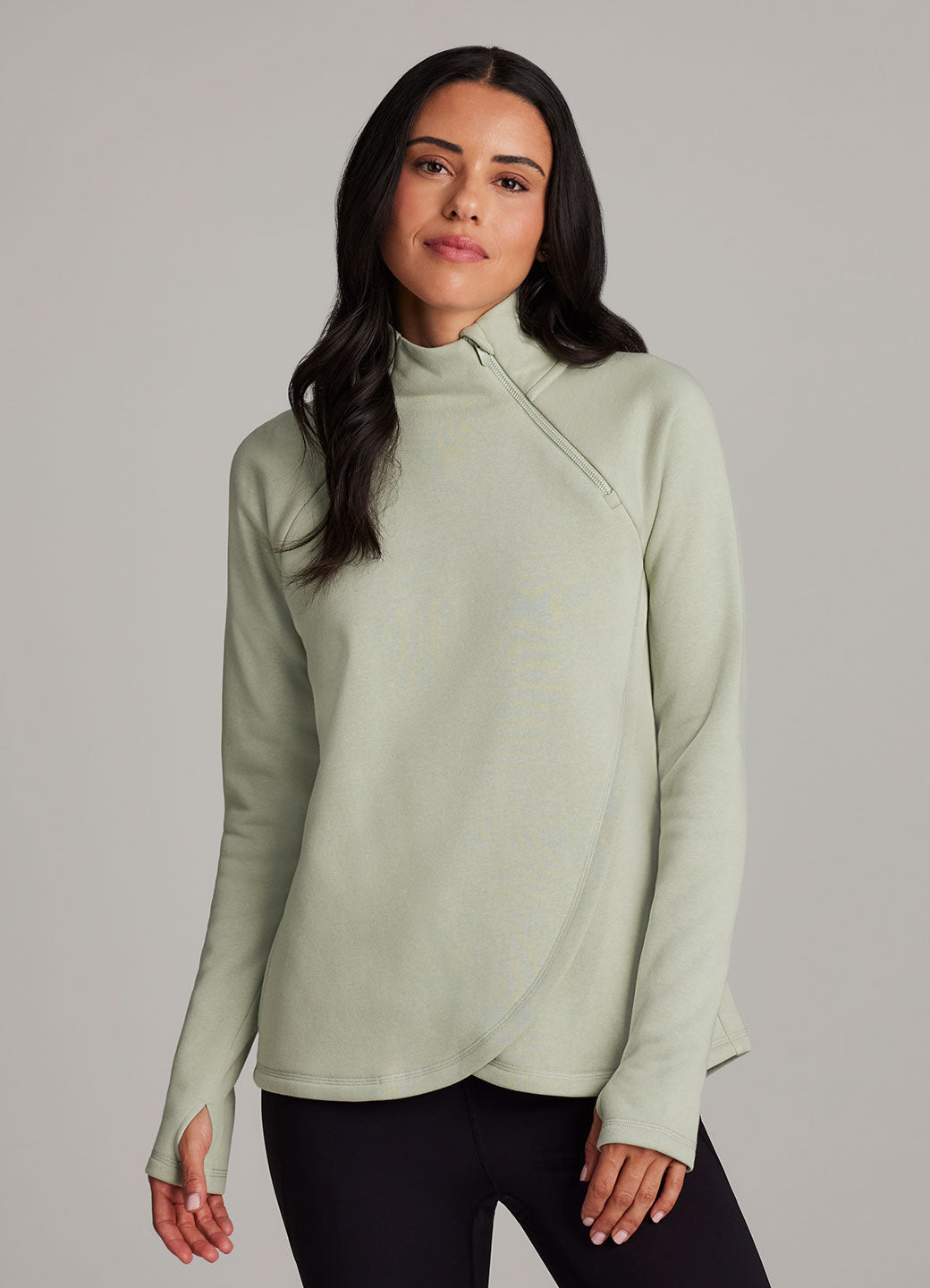 Ready To Roll Fleece Mock Neck Pullover