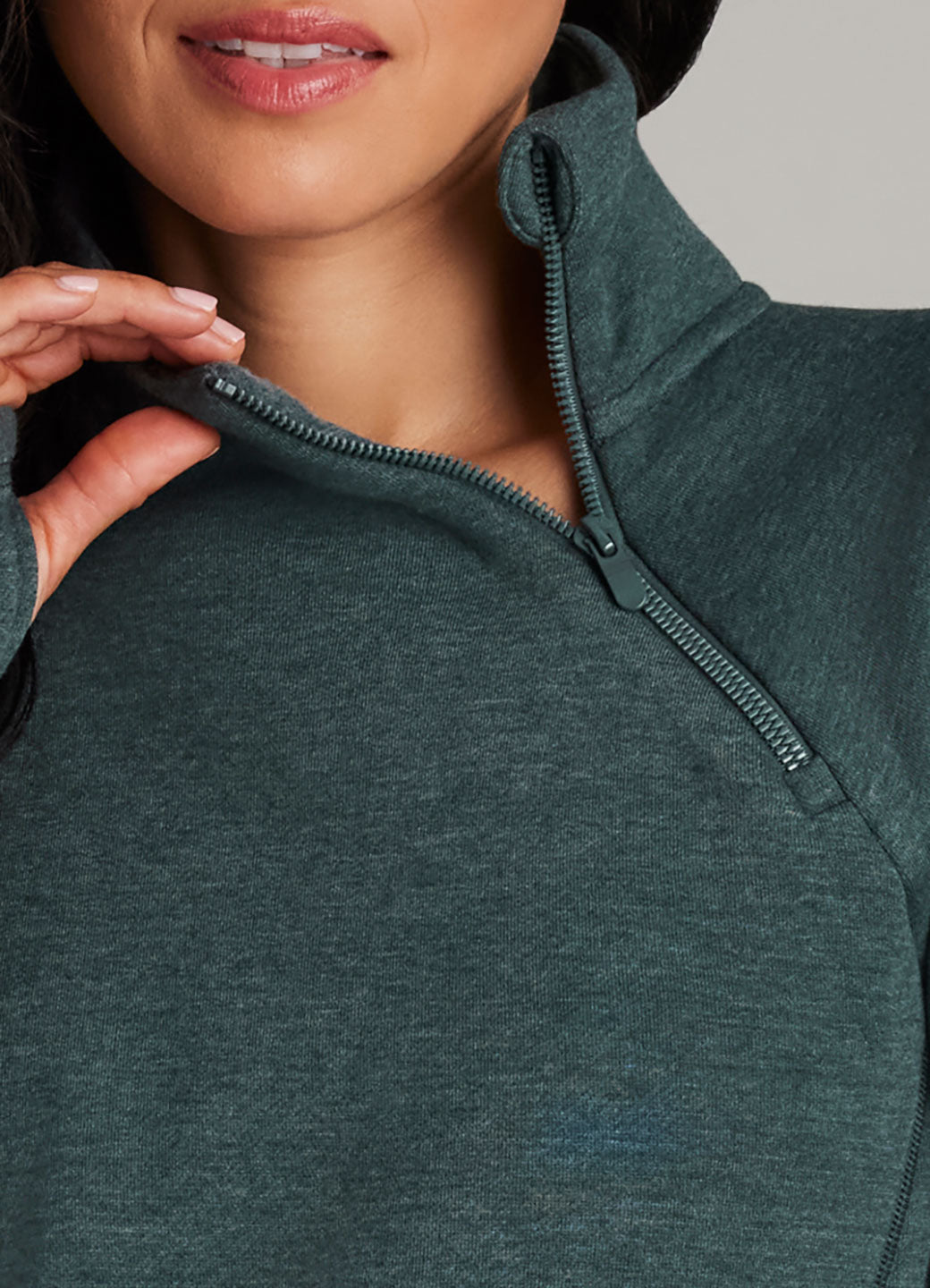 Ready To Roll Fleece Mock Neck Pullover