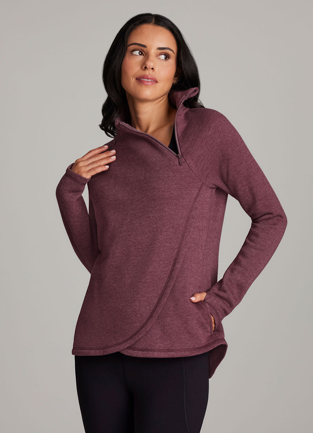 Ready To Roll Fleece Mock Neck Pullover