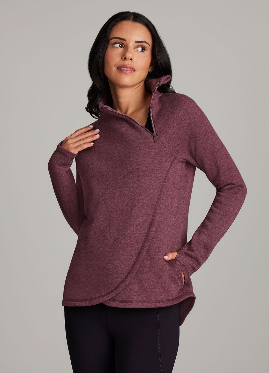 Ready To Roll Fleece Mock Neck Pullover