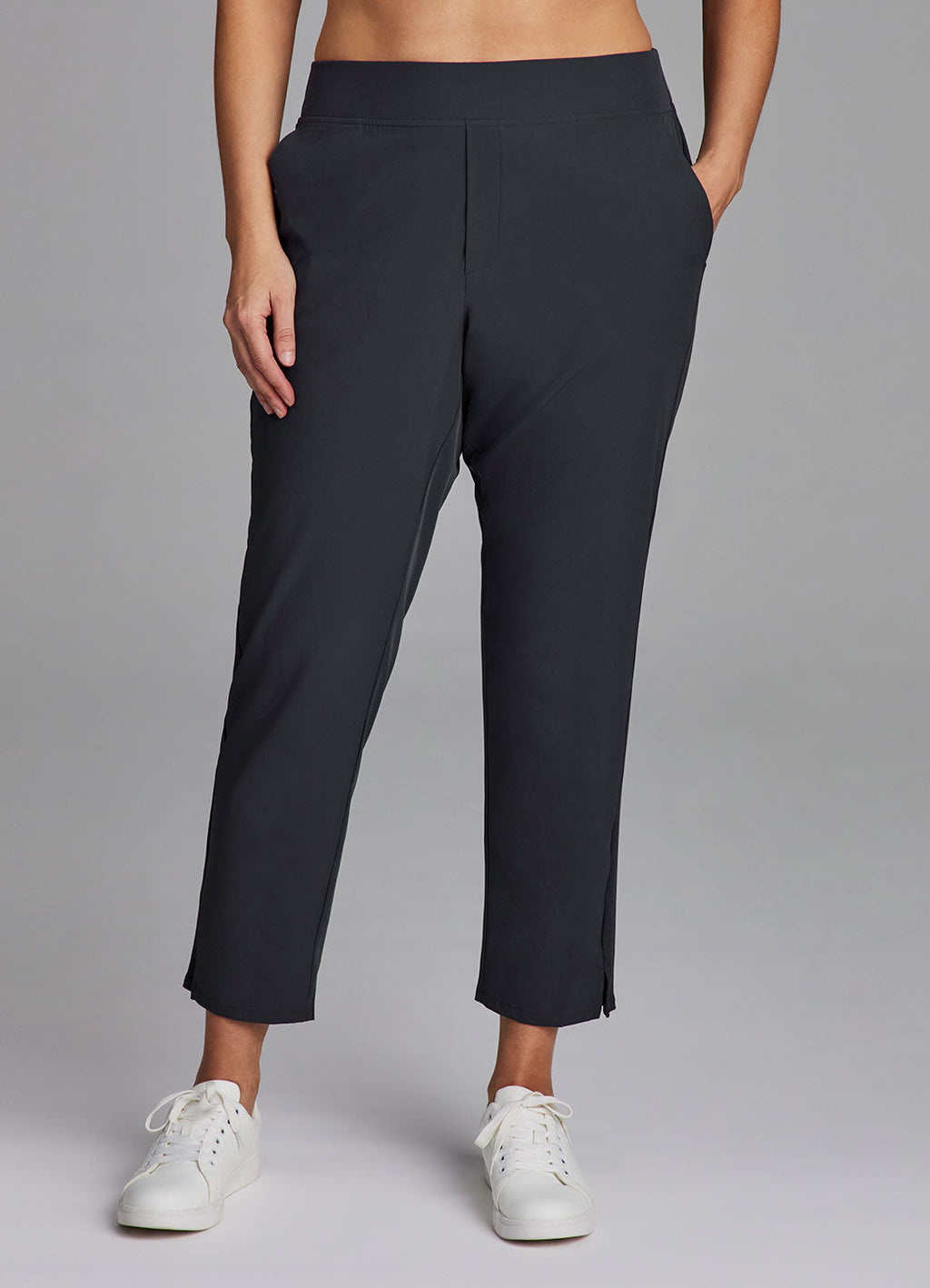 Plus City Stretch Ribbed Ankle Pant