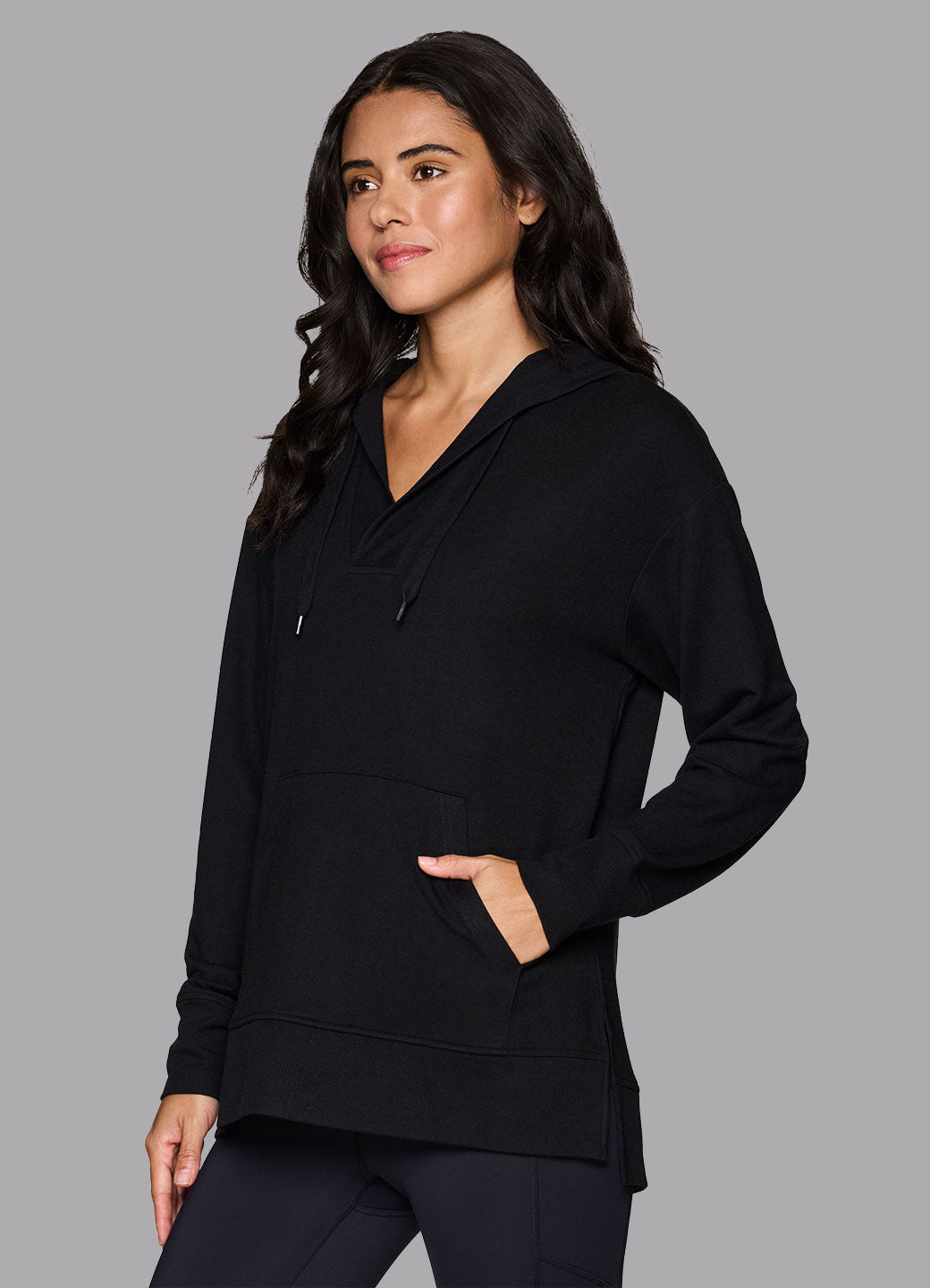 French Terry Hoodie Tunic