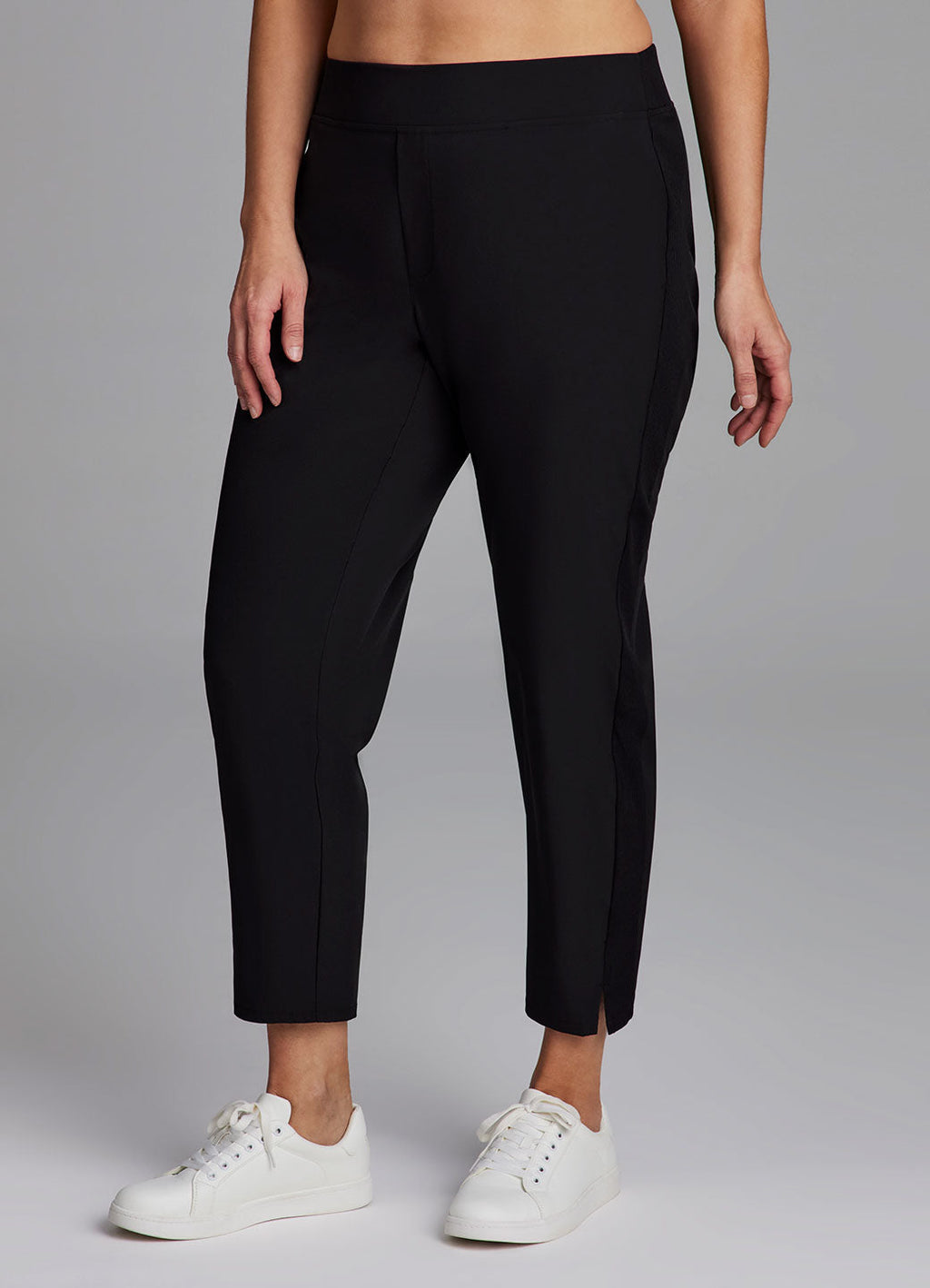 Plus City Stretch Ribbed Ankle Pant