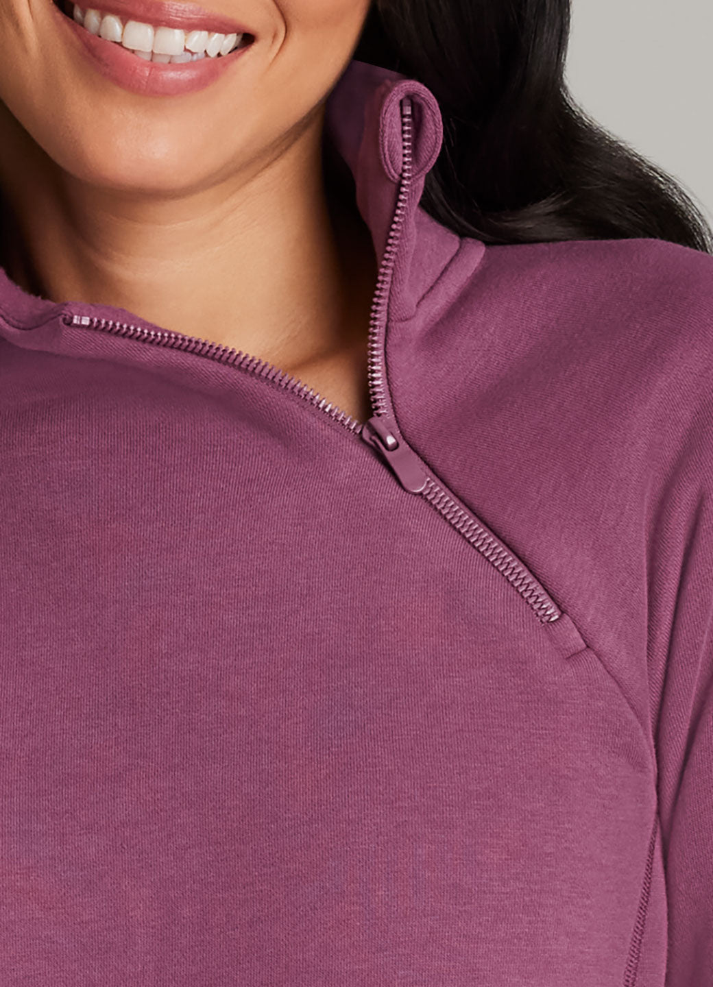 Ready To Roll Fleece Mock Neck Pullover