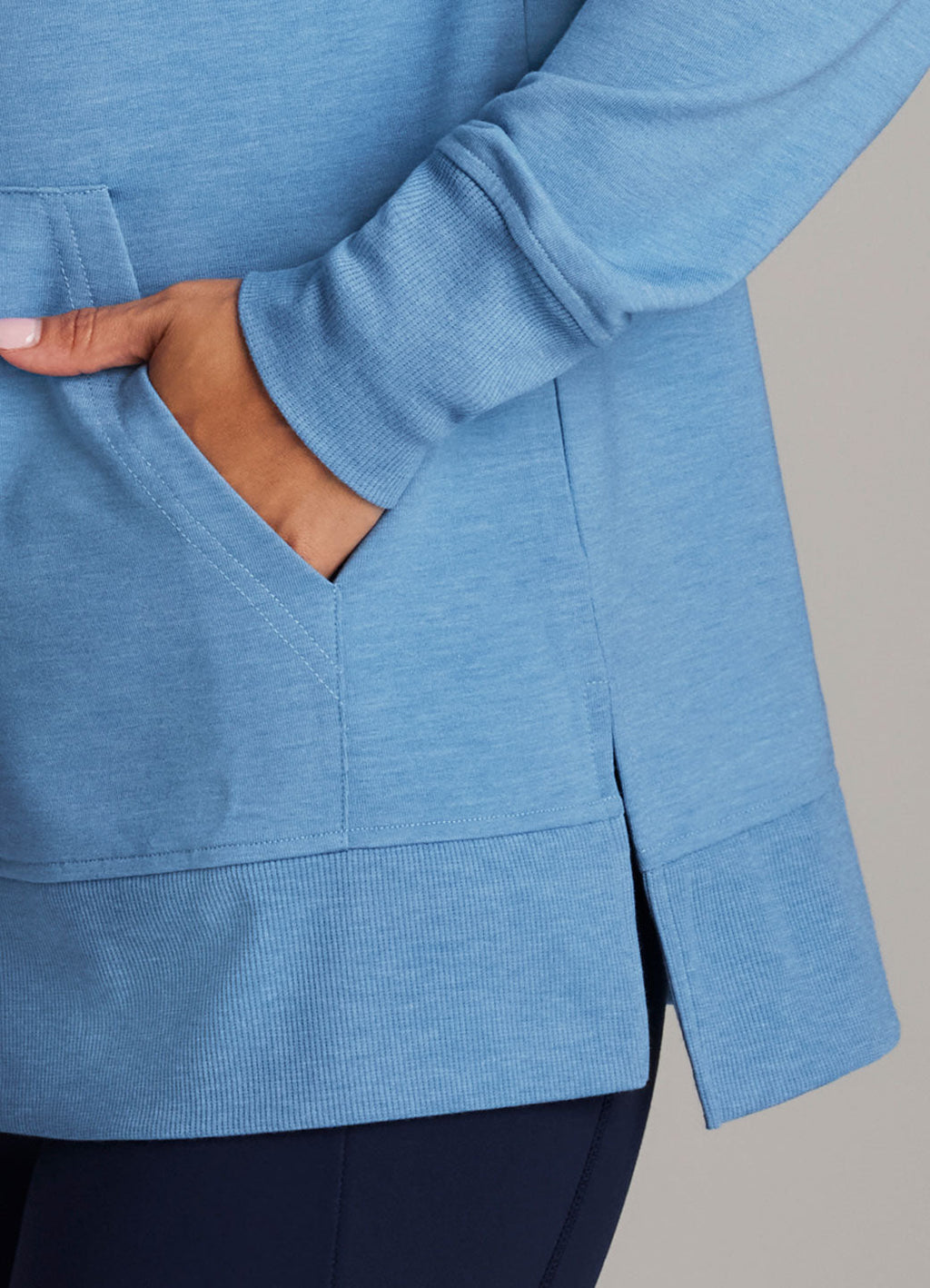 French Terry Hoodie Tunic
