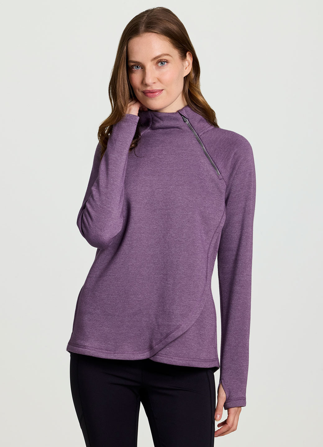Ready To Roll Fleece Mock Neck Pullover