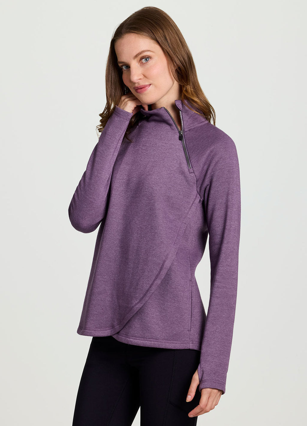 Ready To Roll Fleece Mock Neck Pullover